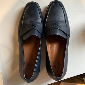 Size 6.5 Aquatalia navy loafers